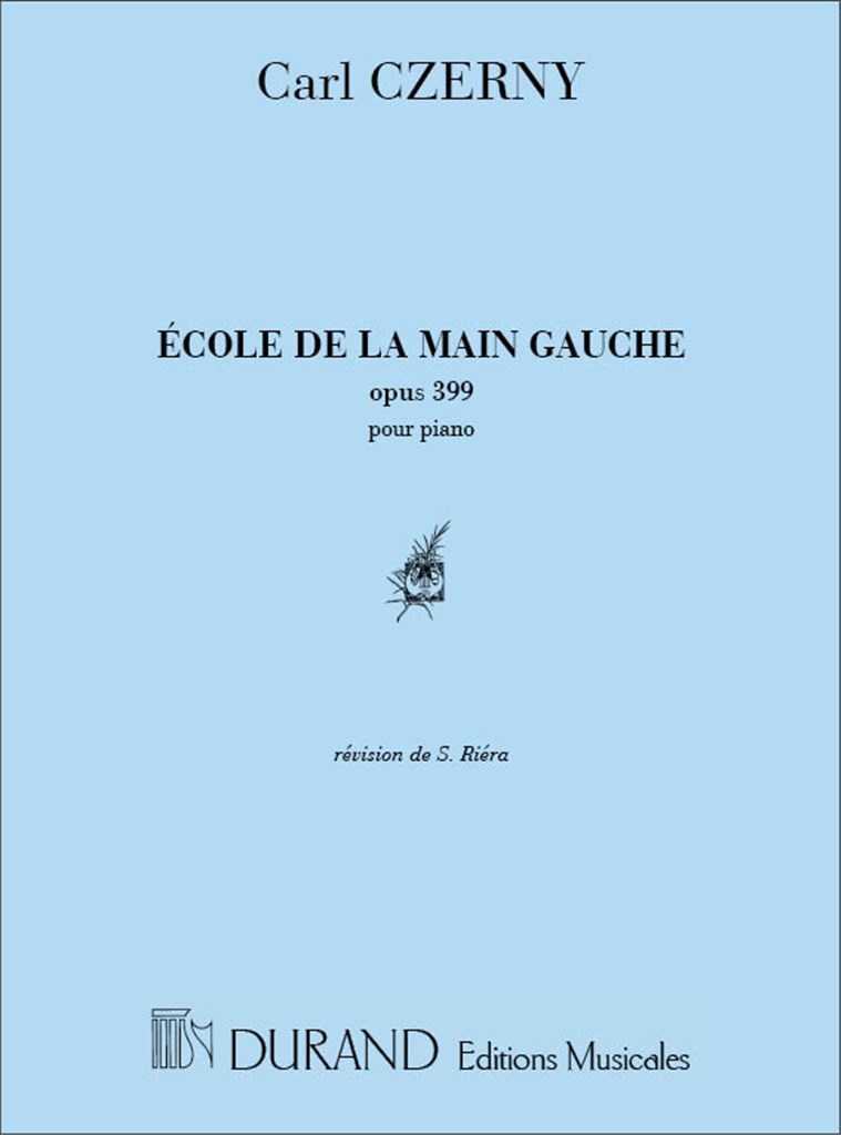 Ecole Main Gauche Op 399 Piano